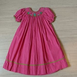 Shrimp and Grits Tea Party Smocked Dress